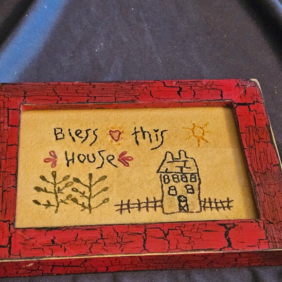 Bless This House Cross Stitch Art (item #2729) - Picture 3 of 4